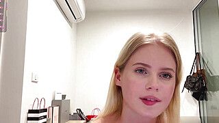 Solo Sweetie Swings Her Hair Hands Blonde Edition - ah-me.com