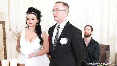 Payton Preslee - Jon Jon - Payton Preslee Wedding Threesome - Rough BBC Cuckold Session - veryfreeporn.com - Britain