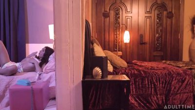 Shay Sights - Maya Woulfe - Shay Sights MILF Hears Stepdaughter Maya Woulfe Moaning - Joins Her For Wet Lesbian Sex & Pussy Eating - veryfreeporn.com - Britain