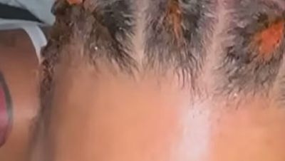 Amateur Black Girl With Pink Hair Sucks BBC Deep Throat - porntry.com