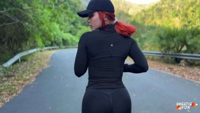 Sweetie Fox - Morning Run Hookup with Sweetie Fox: Doggystyle & Creampie in Workout Clothes - porntry.com