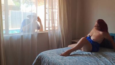 Caught Masturbating! Fucks Pool Boy While Husband Is At Work - hclips.com