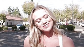 Chloe Rose - Petite blonde fucked by random black guy - ah-me.com