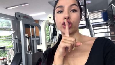 Marianamx squirts hard in gym bathroom - almost caught by instructor fingering herself - xxxfiles.com