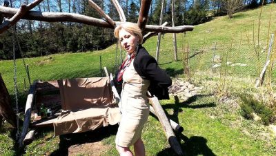 Wanilianna - Blonde Mature Outdoor Golden Shower - Big Booty Wanilianna Squirts in HD - porntry.com - Britain