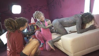 Behind The Scenes Anal Fucking With Tattooed German Amateurs Anuskatzz & Lily Lu - porntry.com - Germany