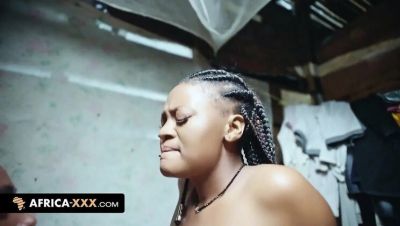 Big Titty Ebony Babe Shows Gratitude With Blowjob And Doggy Style Sex - porntry.com