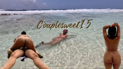 Teen Latina Brunette Fucks Tourist With Big Dick On Public Beach - Doggy Style Sex Until Cum Inside - porntry.com - Colombia