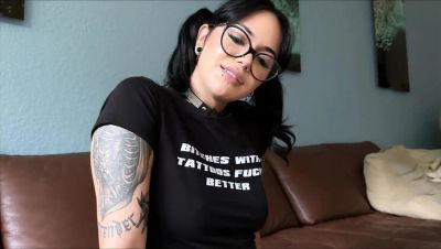 Alex Adams - First Date with Tiny Goth Teen Aurora Anarchy - Petite Brunette Schoolgirl Blowjob & Facial - xxxfiles.com - Britain - Usa