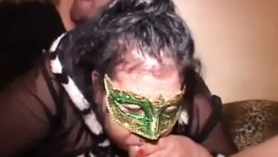 Alex Magni - Fat Mature BBW Anal Orgy - Masked Brunette Takes Double Penetration & Cumshot - xxxfiles.com - Italy