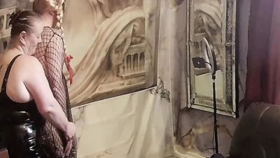 Part 2: Mature BBW Dominatrix Satana Humiliates Sissy Slave Andrew in Dungeon - Femdom BDSM - xxxfiles.com - Britain