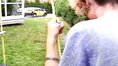 Blonde Teen Mandy Bates Outdoor BDSM Spanking Punishment - Bald Pussy & Sexy Ass Domination - veryfreeporn.com