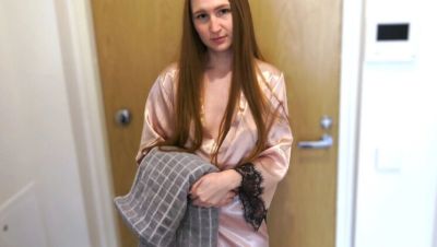 Neighbor Girl With Big Tits Asks For Shower - Redhead Amateur Blowjob & Facial Cumshot POV - porntry.com - Russia