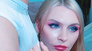 Blonde Slut Loves to Please Her Man - ah-me.com