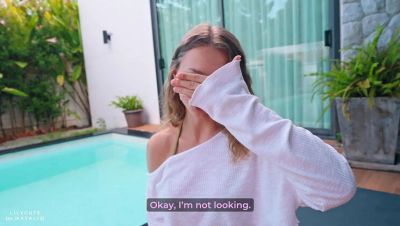 Big Tits Stepsis LilyCute Gets Fucked Hard in Outdoor Truth or Dare POV - veryfreeporn.com - Russia