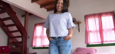 Brunette Latina Teen Gets Her Pussy Fucked By A Massive Cock - CARNE DEL MERCADO - inxxx.com