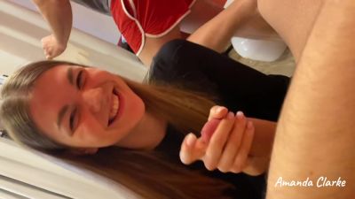 Handjob Between Shooting - My First Bts With Amanda Clarke - hclips.com