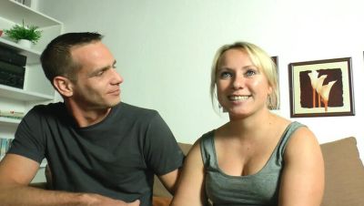 German amateur threesome with Melissa Kocks - sharing huge dick, blowjob and cum swallowed - veryfreeporn.com - Germany
