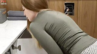 hey, Help Your Stepmom! - Hot Milf Housewife in Tight Leggings with Big Ass... - ah-me.com