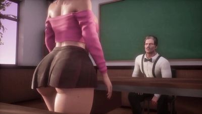 College Student Gives Professor a Hot Blowjob - 3D Hentai Exam Sex - veryfreeporn.com - Britain