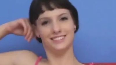 Skinny 18 Year Old Amateur Shelby Homemade Solo - Petite Brunette with Small Tits - porntry.com - Britain