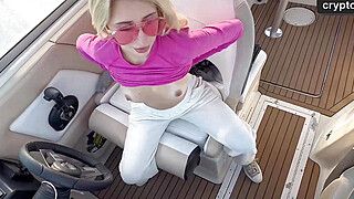 Boat smash with captain, real couple homemade. Spontaneous sex, standing doggy. - ah-me.com