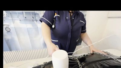 Mature BBW Dominatrix Satana Teases Bound Gimp in Medical Room - Part 3 BDSM Femdom - veryfreeporn.com - Britain