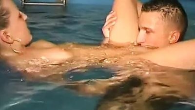 Blonde Teen Andrea Gets Fucked in German Sauna - Hot Pool Sex with Cum in Mouth - xxxfiles.com - Germany