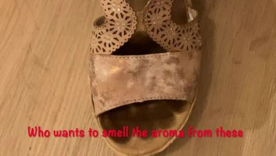 Stinky Shoe Foot Fetish with Mature British Granny in LBD & Heels - Big Natural Tits Amateur Homemade - porntry.com - Britain