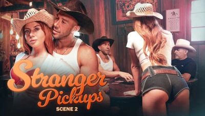 Will Pounder - Seth Gamble - Codey Steele - Stella Luxx Horny Country Girl Fucks Stranger in Saloon - Big Natural Tits Blowjob - veryfreeporn.com - Britain