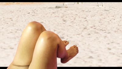 Hot Beach Voyeur Public Sex with Adamandeve - Big Natural Tits Outdoor Handjob & Footjob - xxxfiles.com - Colombia
