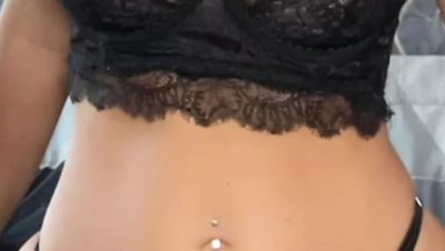 Black Lingerie Masturbation - Amateur MILF with Big Tits Fingering Her Pussy to Orgasm - porntry.com - Usa