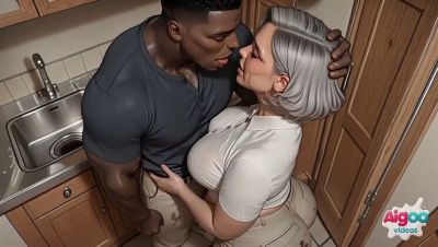 Stepmom Gets Blacked by BBC - Uncensored Blowjob & Huge Natural Tits AI Hentai - porntry.com