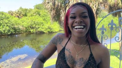 Harmony Barz Fucks Her White Neighbor - Amateur Interracial POV with Blowjob & Cum Swallowing - xxxfiles.com