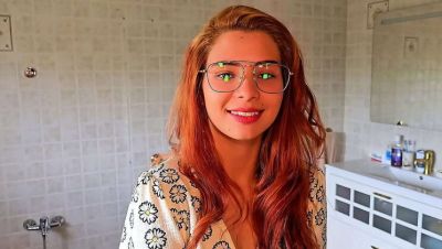 Homemade Amateur Sex: Redhead Co-worker Fuck in Wife's Bed - Blowjob, Doggystyle & Cum in Mouth - veryfreeporn.com