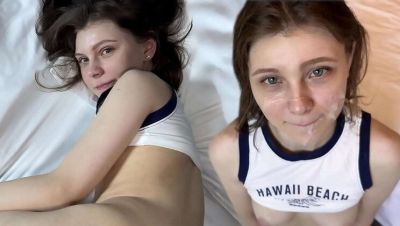 Amateur Teen Neighbor Gets Rough Doggystyle & Missionary - Petite Pussy Stretched by Big Cock - veryfreeporn.com
