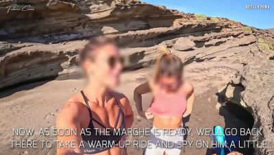 Two Fit Girls on Beach See My Big Uncut Cock - Outdoor Public Flashing with Big Booty Babes - veryfreeporn.com - Italy