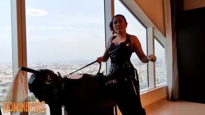 Domnafire Fucks Slave With Strapon With Domina Fire - hclips.com