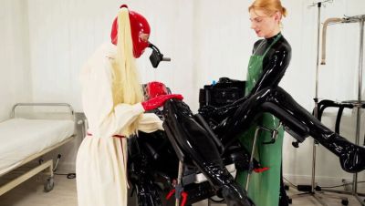 Masked Rubber Nurse Handjob & Cumshot in BDSM Clinic 4K - xxxfiles.com - Britain
