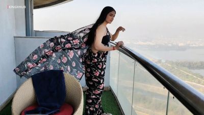 Indian Bhabhi Hardcore Fuck on 45th Floor with Delhi View - Desi Aunty Doggy Style & Blowjob - xxxfiles.com - India
