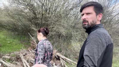 MILF Anal Outdoor in Woods - Risky Public Creampie with Horny Bulgarian Slut - porntry.com - Bulgaria
