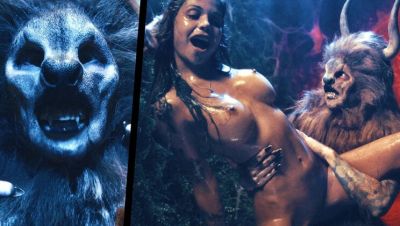 Futa Minotaur Hardcore Fuck - Ava Amira Tied Up & Swallowing Monster Cum - porntry.com - Britain