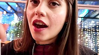 Jamie Young - Cute Petite Girl Rides Big Cock! Budapest Sex Vlog Jamie Young - ah-me.com