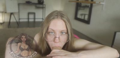 Blonde Babe Sucks Cock POV - inxxx.com