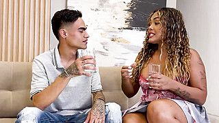 Carla Morelli - Ebony MILF Stepmom Ebony MILF fucks her StepSon in interracial sex with cum in mouth! - ah-me.com - Colombia