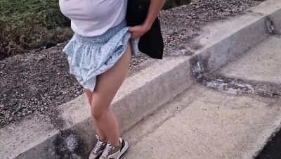 Slave Girl Street Punishment - No Panties Under Skirt Blowjob POV - xxxfiles.com