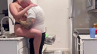Slutty Amatuer porn housewife gets huge cum load in the kitchen - ah-me.com