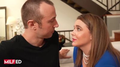 Natasha Nice Gets Interrupted By Her Stepson And Turns Solo Play Into Cock Riding - videomanysex.com