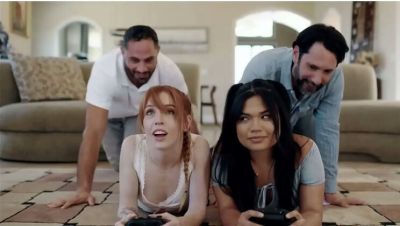Damon Dice - Tommy Pistol - Madi Collins - Summer Col - Horny Teen Stepdaughters Tricked & Fucked Anal By Daddy's Big Cock - Freaky Foursome Creampie - xxxfiles.com