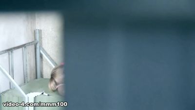 Sue's Blonde Pigtails Shake in MMF Threesome with Dave and Frenky, Ending in Anal Creampie - MMM100 - hotmovs.com